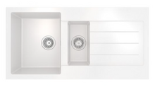 Load image into Gallery viewer, Vares-A 1.5 Bowl Composite Inset Kitchen Sink & Drainer - White
