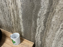 Load image into Gallery viewer, VaresA -10mm Denarius Stone Matt PVC Shower Wall Panels 2400 x 1000mm Tongue and Groove 1 Free Gripbond Adhesive