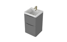 Load image into Gallery viewer, Aragon 500mm Floor Standing 2 Drawer Bathroom Vanity Unit with Basin - Dust Grey