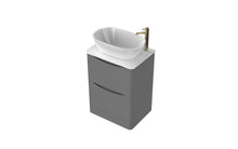 Load image into Gallery viewer, Aragon 600mm Bathroom Floor Cabinet with Countertop. 2 Drawer Soft Close - Dust Grey