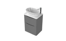 Load image into Gallery viewer, Aragon 600mm Bathroom Floor Cabinet with Countertop. 2 Drawer Soft Close - Dust Grey