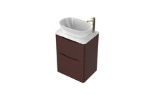 Load image into Gallery viewer, Aragon 600mm Bathroom Floor Cabinet with Countertop. 2 Drawer Soft Close - Rustic Earth