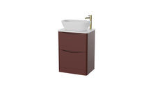 Load image into Gallery viewer, Aragon 600mm Bathroom Floor Cabinet with Countertop. 2 Drawer Soft Close - Rustic Earth