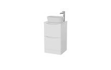 Load image into Gallery viewer, Aragon 500mm Bathroom Floor Cabinet with Countertop. 2 Drawer Soft Close - Matt White