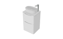 Load image into Gallery viewer, Aragon 500mm Bathroom Floor Cabinet with Countertop. 2 Drawer Soft Close - Matt White