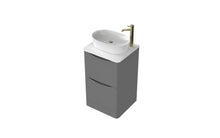 Load image into Gallery viewer, Aragon 500mm Bathroom Floor Cabinet with Countertop. 2 Drawer Soft Close - Dust Grey