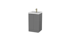Load image into Gallery viewer, Aragon 500mm Bathroom Floor Cabinet 2 Door Soft Close with Basin - Dust Grey