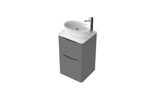 Load image into Gallery viewer, Aragon 500mm Bathroom Floor Cabinet with Countertop. 2 Drawer Soft Close - Dust Grey