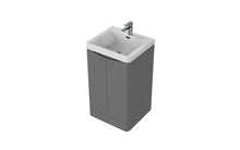 Load image into Gallery viewer, Aragon 500mm Bathroom Floor Cabinet 2 Door Soft Close with Basin - Dust Grey