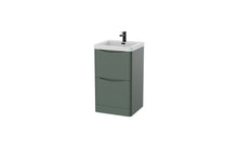 Load image into Gallery viewer, Aragon 500mm Floor Standing 2 Drawer Bathroom Vanity Unit with Basin - Emerald Green