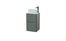 Load image into Gallery viewer, Aragon 500mm Bathroom Floor Cabinet with Countertop. 2 Drawer Soft Close - Emerald Green