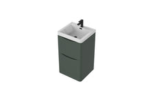 Load image into Gallery viewer, Aragon 500mm Floor Standing 2 Drawer Bathroom Vanity Unit with Basin - Emerald Green