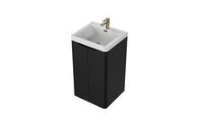 Load image into Gallery viewer, Aragon 500mm Bathroom Floor Cabinet 2 Door Soft Close with Basin - Matt Black