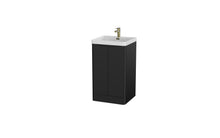 Load image into Gallery viewer, Aragon 500mm Bathroom Floor Cabinet 2 Door Soft Close with Basin - Matt Black