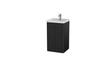 Load image into Gallery viewer, Aragon 500mm Bathroom Floor Cabinet 2 Door Soft Close with Basin - Matt Black