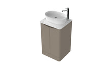 Load image into Gallery viewer, Aragon 500mm Bathroom Floor Cabinet 2 Door Soft Close with Countertop - Matt Stone