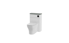 Load image into Gallery viewer, Aragon 500mm Floor Standing WC Furniture Toilet Unit - Matt White - Green Emerald