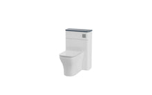 Load image into Gallery viewer, Aragon 500mm Floor Standing WC Furniture Toilet Unit - Matt White - Heritage Blue