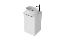 Load image into Gallery viewer, Aragon 500mm Bathroom Floor Cabinet 2 Door Soft Close with Countertop - Matt White