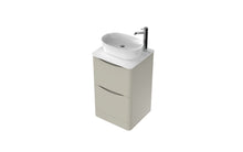 Load image into Gallery viewer, Aragon 500mm Bathroom Floor Cabinet with Countertop. 2 Drawer Soft Close - Gloss Mushroom