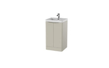 Load image into Gallery viewer, Aragon 500mm Bathroom Floor Cabinet 2 Door Soft Close with Basin - Gloss Mushroom