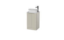 Load image into Gallery viewer, Aragon 500mm Bathroom Floor Cabinet 2 Door Soft Close with Countertop - Gloss Mushroom
