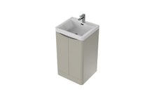 Load image into Gallery viewer, Aragon 500mm Bathroom Floor Cabinet 2 Door Soft Close with Basin - Gloss Mushroom