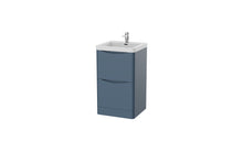 Load image into Gallery viewer, Aragon 500mm Floor Standing 2 Drawer Bathroom Vanity Unit with Basin - Heritage Blue