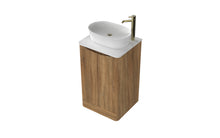 Load image into Gallery viewer, Aragon 500mm Bathroom Floor Cabinet 2 Door Soft Close with Countertop - Driftwood Oak