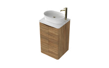 Load image into Gallery viewer, Aragon 500mm Bathroom Floor Cabinet 2 Door Soft Close with Countertop - Driftwood Oak