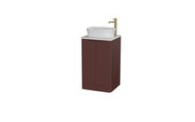 Load image into Gallery viewer, Aragon 500mm Bathroom Floor Cabinet 2 Door Soft Close with Countertop - Rustic Earth