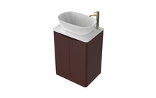 Load image into Gallery viewer, Aragon 600mm Bathroom Floor Cabinet 2 Door Soft Close with Countertop - Rustic Earth