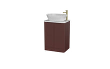 Load image into Gallery viewer, Aragon 600mm Bathroom Floor Cabinet 2 Door Soft Close with Countertop - Rustic Earth
