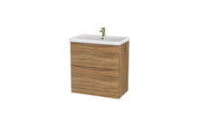 Load image into Gallery viewer, Aragon-Ceramic 800mm Bathroom Floor Cabinet 2 Draw Soft Close, Ceramic Basin - Driftwood Oak