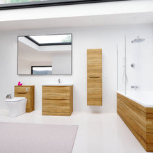 Load image into Gallery viewer, Aragon 15mm Bath MDF 2 Part End Panel 800mm - Driftwood Oak