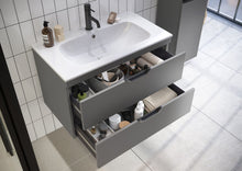 Load image into Gallery viewer, Aubrey Bathroom 800mm Wall Hung Vanity & Basin - Dust Grey
