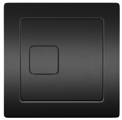 Vares-A Toilet Side/Bottom Feed Concealed Cistern Flush Button Only - Square Gun Metal
