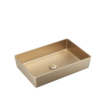 Load image into Gallery viewer, Bathroom Counter Top Basin Tray Bowl 520 x 340 x 110mm - Brushed Brass