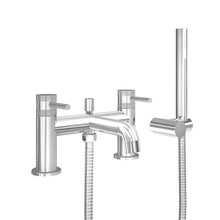 Load image into Gallery viewer, Desire Bathroom Knurled Bath Shower Mixer Taps - Chrome