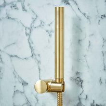 Load image into Gallery viewer, Desire Bathroom Knurled Bath Shower Mixer Taps - Brushed Brass