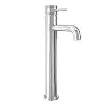 Load image into Gallery viewer, Desire Bathroom Knurled Tall Mono Bowl Mixer Taps - Chrome