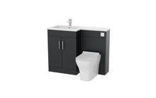 Load image into Gallery viewer, Corsica 1100mm L Shape Combination Furniture/Basin Complete Set Bathroom Unit & Basin - Matt Grey (Left or Right Handed)