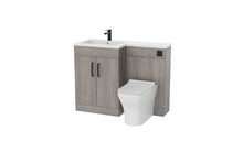 Load image into Gallery viewer, Corsica 1100mm L Shape Combination Furniture/Basin Complete Set Bathroom Unit & Basin - Silver Oak (Left Handed)