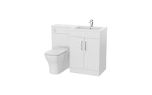 Load image into Gallery viewer, Corsica 1100mm L Shape Combination Furniture/Basin Complete Set Bathroom Unit & Basin - Gloss White (Left or Right Handed)