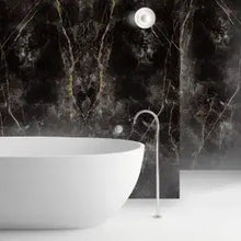 Load image into Gallery viewer, VaresA 10mm Liquid Gold Gloss PVC Shower Wall Panels 2400 x 1000mm Tongue and Groove 1 Free Gripbond Adhesive
