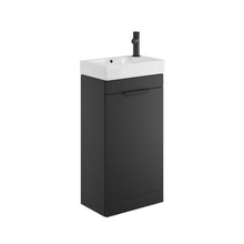 Load image into Gallery viewer, Esme 450 Cloakroom Unit 450 x 260mm Cloakroom Floor Vanity Unit with Basin - Black