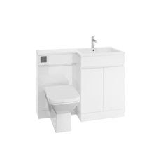 Load image into Gallery viewer, Waterguard 1100mm L Shape Combination Furniture Pack Bathroom Unit & Basin - White Gloss (Left or Right Handed) 100% Waterproof