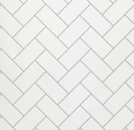 VaresA 10mm Gloss White Herringbone PVC Shower Wall Panels 2700 x 1000mm Tongue and Groove. 1 Free Gripbond Adhesive