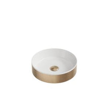 Load image into Gallery viewer, Bathroom Round Counter Top Basin Bowl 360 x 360 x 95mm - Brushed Brass