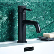 Load image into Gallery viewer, Desire Bathroom Knurled Mono Lever Basin Taps - Black